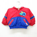 【中古】古着 ロンドンフォグ 長袖 ナイロンジャケットパーカー キッズ ボーイズ 子供服 フットボール 赤他 レッド | 春夏 春物 春服 秋冬 秋物 秋服 女の子 子ども服 こども服 カジュアル ファッション おしゃれ かわいい