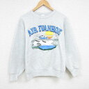 【中古】古着 フルーツオブザルーム 長袖スウェット メンズ 00年代 00s エアアイバンホー クルーネック 丸首 カナダ製 薄グレー 霜降り Lサイズ 中古 スエット トレーナー トップス | 春夏 春物 春服 秋冬 秋物 秋服 メンズファッション カジュアル おしゃれ ファ 5OF