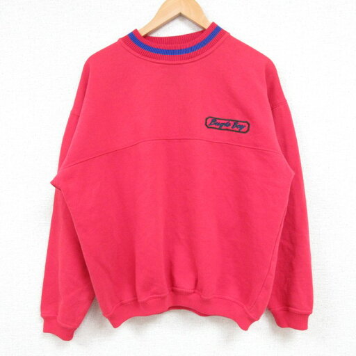 【中古】古着 ビューグルボーイ 長袖スウェット メンズ 90年代 90s ワンポイントロゴ クルーネック 丸首 赤 レッド Lサイズ 中古 スエット トレーナー トップス | 春夏 春物 春服 秋冬 秋物 秋服 メンズファッション カジュアル おしゃれ ファッション 【中古】古着 ビューグルボーイ 長袖スウェット メンズ 90年代 90s ワンポイントロゴ クルーネック 丸首 赤 レッド Lサイズ 中古 スエット トレーナー トップス | 春夏 春物 春服 秋冬 秋物 秋服 メンズファッション カジュアル おしゃれ ファッション