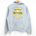 【中古】古着 ジャージーズ 長袖スウェットパーカー メンズ 00年代 00s GREYHOUNDS グレー 霜降り Mサイズ 中古 スエット トレーナー トップ...