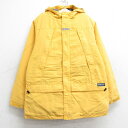 【中古】古着 ランズエンド 長袖 ナイロンジャケットパーカー キッズ ボーイズ 子供服 90年代 90s 黄 イエロー 内側フリース | 春夏 春物 春服 秋冬 秋物 秋服 女の子 子ども服 こども服 カジュアル ファッション おしゃれ かわいい