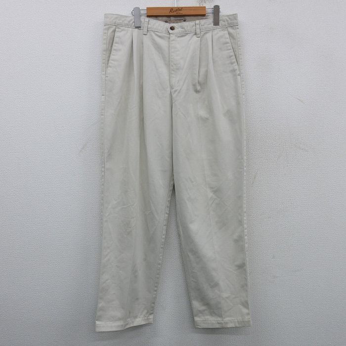 【中古】古着 ドッカーズ チノパンツ チノパン メンズ 00年代 00s コットン ベージュ カーキ W36 中古 ボトムス ロング | 春夏 春物 春服 秋冬 秋物 秋服 長ズボン カジュアル メンズファッション ファッション おしゃれ