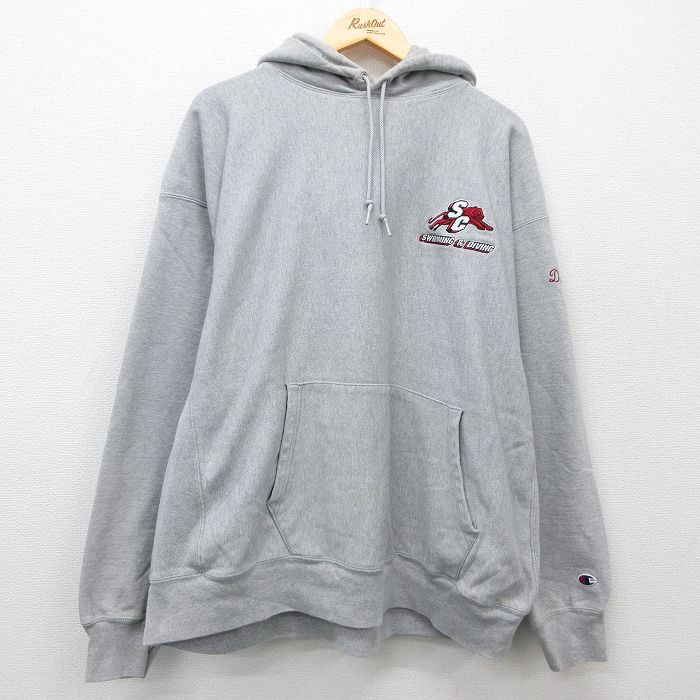 【中古】古着 長袖 チャンピオン Champion リバースウィーブ メンズ 90年代 90s ビッグロゴ クルーネック 丸首 紫他 パープル 【spe】 Lサイズ 中古スウェット スエット トレーナー トップス | 春夏 春物 春服 秋冬 秋物 秋服 メンズファッション カジュアル おし