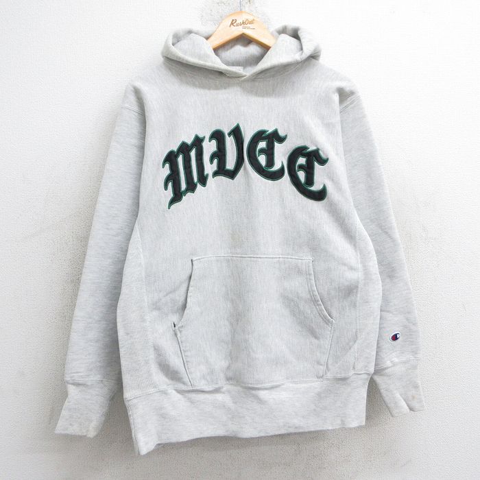 【中古】古着 長袖 チャンピオン Champion リバースウィーブ メンズ 90年代 90s ビッグロゴ クルーネック 丸首 紫他 パープル 【spe】 Lサイズ 中古スウェット スエット トレーナー トップス | 春夏 春物 春服 秋冬 秋物 秋服 メンズファッション カジュアル おし