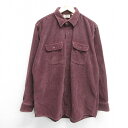 【中古】古着 エルエルビーン LLBEAN 長袖 ブランドシャツ メンズ 80年代 80s コーデュロイ 太畝 USA製 アメリカ製 紫 パープル 【spe】 XLサイズ 中古 トップス | 春夏 春物 春服 秋冬 秋物 秋服 カジュアルシャツ メンズファッション 長袖シャツ おしゃれ カジ(4)