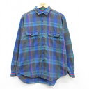 【中古】古着 リーバイス Levis 長袖 ブランドシャツ メンズ 00年代 00s コットン 紺他 ネイビー チェック XLサイズ 中古 トップス | 春夏 ...