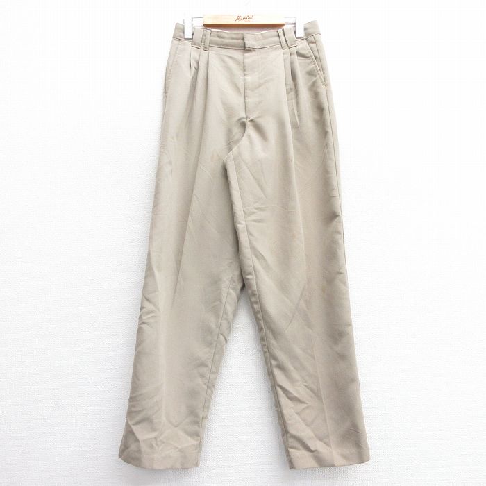 乐天商城 - 【中古】古着パンツ メンズ 80年代 80s タロン ベージュ カーキ W29 中古 ボトムス ロング | 春夏 春物 春服 秋冬 秋物 秋服 長ズボン カジュアル メンズファッション ファッション おしゃれ