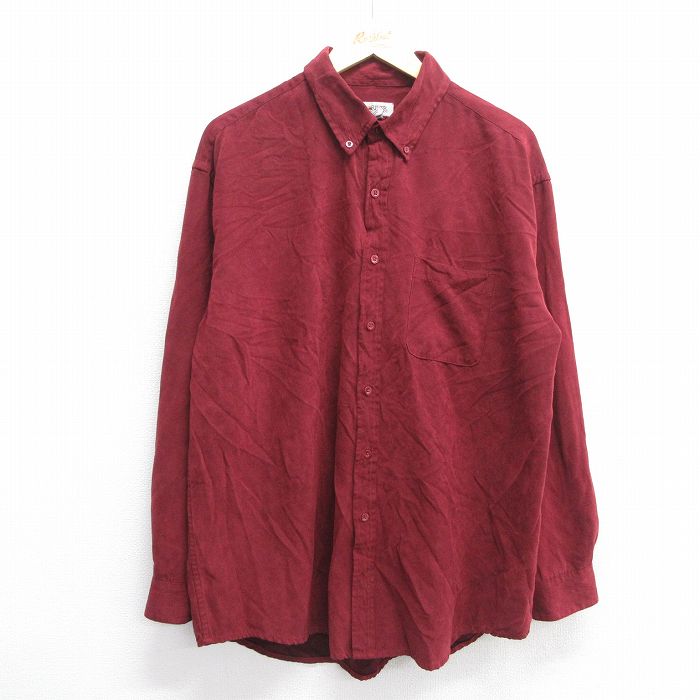 XL★古着 長袖 シャツ メンズ 大きいサイズ エンジ &yen;&nbsp;2,400（税込） XL★古着 長袖 シャツ メンズ 90年代 90s コットン エンジ &yen;&nbsp;2,400（税込） XL★古着 ラングラー 長袖 ...