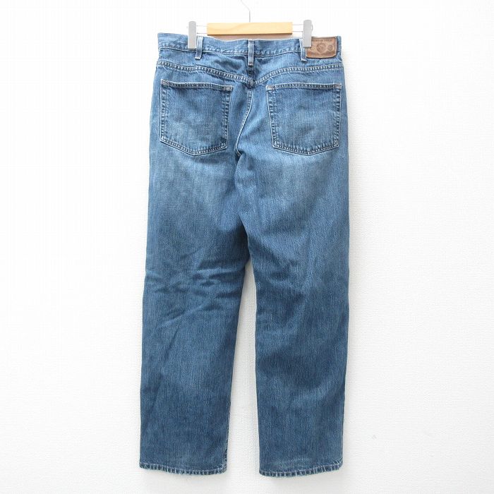 【中古】古着 エディーバウアー ジーンズ メンズ コットン 紺 ネイビー デニム W36 中古 ボトムス ジーパン Gパン ロングパンツ | 春夏 春物 春服 秋冬 秋物 秋服 長ズボン カジュアル メンズファッション ファッション おしゃれ