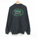 【中古】古着 長袖スウェット メンズ 00年代 00s コンポコーポレーション 大きいサイズ 2L LL ビッグシルエット ゆったり ビッグサイズ オーバーサイ...