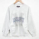 【中古】古着 ジャンスポーツ 長袖スウェット メンズ 00年代 00s モンマス 大学 クルーネック 丸首 薄グレー 霜降り Lサイズ 中古 スエット トレーナー トップス | 春夏 春物 春服 秋冬 秋物 秋服 メンズファッション カジュアル おしゃれ ファッション 2OF