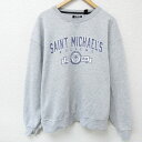 【中古】古着 長袖スウェット メンズ 00年代 00s セントマイケルズ カレッジ 大きいサイズ 2L LL ビッグシルエット ゆったり ビッグサイズ オーバー...