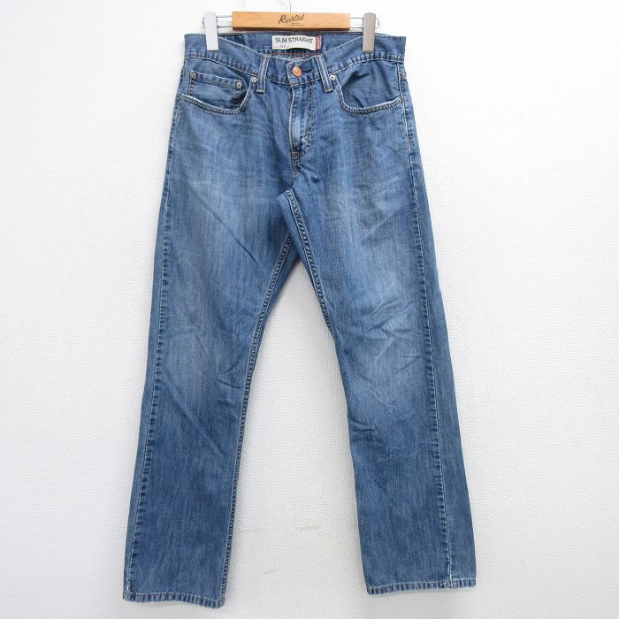【中古】古着 リーバイス Levis 514 ジーンズ メンズ ヒゲ 紺 ネイビー デニム W31 中古 ボトムス ジーパン Gパン ロングパンツ | 春夏 春物 春服 秋冬 秋物 秋服 長ズボン カジュアル メンズファッション ファッション おしゃれ
