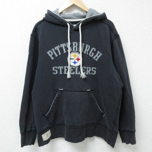 【中古】古着 リーボック REEBOK 長袖スウェットパーカー メンズ NFL ピッツバーグスティーラーズ 刺繍 黒 ブラック アメフト スーパーボウル XLサイズ 中古 スエット トレーナー トップス | 春夏 春物 春服 秋冬 秋物 秋服 メンズファッション カジュアル おしゃ 【中古】古着 リーボック REEBOK 長袖スウェットパーカー メンズ NFL ピッツバーグスティーラーズ 刺繍 黒 ブラック アメフト スーパーボウル XLサイズ 中古 スエット トレーナー トップス | 春夏 春物 春服 秋冬 秋物 秋服 メンズファッション カジュアル おしゃ