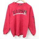 【中古】古着 長袖スウェット メンズ TAPS クルーネック 丸首 赤 レッド Lサイズ 中古 スエット トレーナー トップス | 春夏 春物 春服 秋冬 秋物...