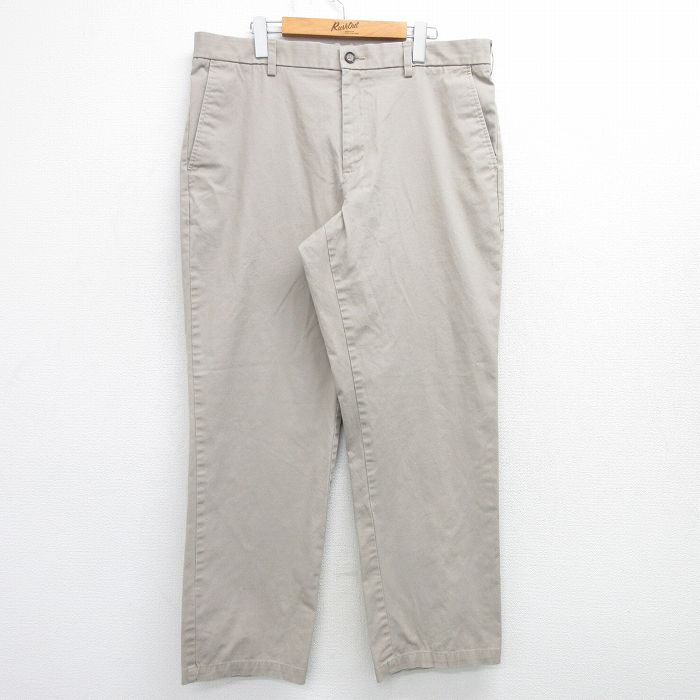 【中古】古着 カーゴパンツ メンズ W37 ベージュ ミリタリー ワーク アメカジ ストレート テーパード ワイド カジュアル ストリート デイリー きれいめ ヴィンテージ レトロ 25mar17