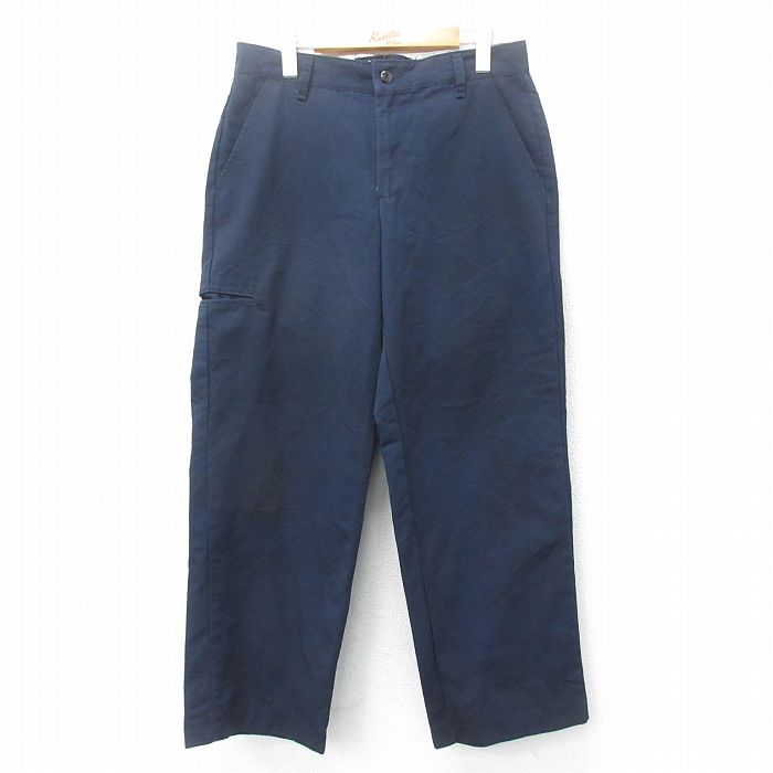 【中古】古着 レッドキャップ ワークパンツ メンズ 紺 ネイビー W33 中古 ボトムス ロング | 春夏 春物 春服 秋冬 秋物 秋服 長ズボン カジュアル メンズファッション ファッション おしゃれ