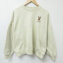 【中古】古着 プレイボーイ PLAY BOY 長袖スウェット メンズ ワンポイントロゴ 大きいサイズ 2L LL ビッグシルエット ゆったり ビッグサイズ オー...