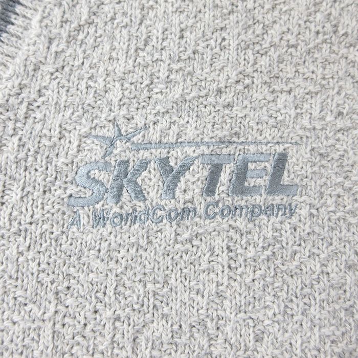 【中古】古着 Dunbrook 長袖 セーター メンズ 90年代 90s SKYTEL 大きいサイズ 2L LL ビッグシルエット ゆったり ビッグサイズ オーバーサイズ コットン Vネック USA製 アメリカ製 グレー系他 XLサイズ 中古 ニット トップス | 春夏 春物 春服 秋冬 秋物 秋服 メ