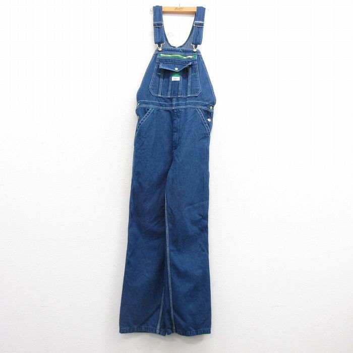 【中古】古着 リバティ オーバーオール メンズ コットン 紺 ネイビー デニム W36 中古 ボトムス | 春夏 春物 春服 秋冬 秋物 秋服 長ズボン カジュアル メンズファッション ファッション おしゃれ