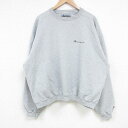 【中古】古着 チャンピオン Champion 長袖スウェット メンズ 00年代 00s ワンポイントロゴ 大きいサイズ 2L LL ビッグシルエット ゆったり ...