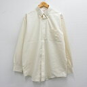 【中古】古着 ブルックスブラザーズ BROOKS BROTHERS 長袖 ブランドシャツ メンズ ロング丈 コットン ボタンダウン 薄黄 イエロー XLサイズ 中古 トップス | 春夏 春物 春服 秋冬 秋物 秋服 カジュアルシャツ メンズファッション 長袖シャツ おしゃれ カジュアル(4)