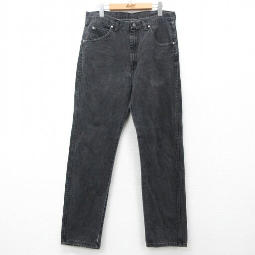 【中古】古着 ラングラー Wrangler ジーンズ メンズ 黒 ブラック デニム W33 中古 ボトムス ジーパン Gパン ロングパンツ | 春夏 春物 春服 秋冬 秋物 秋服 長ズボン カジュアル メンズファッション ファッション おしゃれ 【中古】古着 ラングラー Wrangler ジーンズ メンズ 黒 ブラック デニム W33 中古 ボトムス ジーパン Gパン ロングパンツ | 春夏 春物 春服 秋冬 秋物 秋服 長ズボン カジュアル メンズファッション ファッション おしゃれ