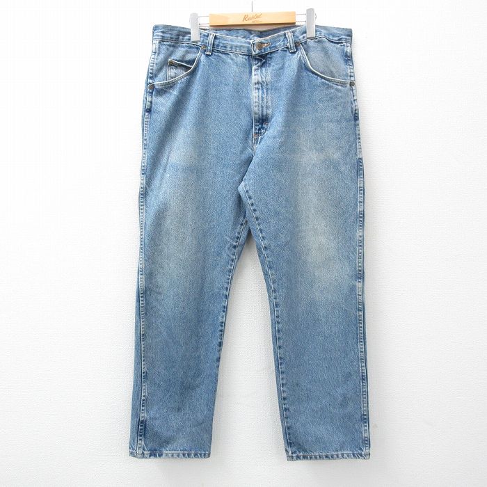 【中古】古着 ラングラー Wrangler ジーンズ メンズ 00年代 00s 紺 ネイビー デニム W37 中古 ボトムス ジーパン Gパン ロングパンツ | 春夏 春物 春服 秋冬 秋物 秋服 長ズボン カジュアル メンズファッション ファッション おしゃれ