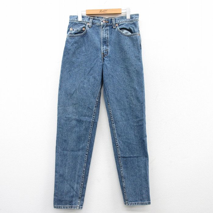 【中古】古着 ジーンズ Levis リーバイス 550 メンズ 90年代 90s コットン USA製 アメリカ製 紺 ネイビー デニム W32 中古 ボトムス ジーパン Gパン ロングパンツ | 春夏 春物 春服 秋冬 秋物 秋服 長ズボン カジュアル メンズファッション ファッション おしゃれ