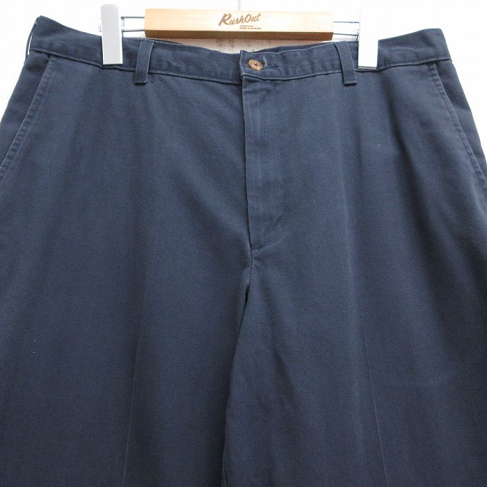 【中古】古着 FARAH チノパンツ チノパン メンズ コットン 紺 ネイビー W35 中古 ボトムス ロング | 春夏 春物 春服 秋冬 秋物 秋服 長ズボン カジュアル メンズファッション ファッション おしゃれ 2OF