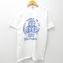 【中古】古着 半袖 ビンテージ ヴィンテージTシャツ メンズ 90年代 90s ホンデュラス クルーネック 丸首 白 ホワイト Mサイズ 中古 | 春夏 夏物 夏服 ヴィンテージTシャツ メンズファッション カットソー ティーシャツ ティシャツ メンズTシャツ 半袖Tシャツ 半袖(4)