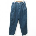 【中古】古着 TODAYS NEWSパンツ メンズ コットン 紺 ネイビー W32 中古 ボトムス ロング | 春夏 春物 春服 秋冬 秋物 秋服 長ズボン カジュアル メンズファッション ファッション おしゃれ