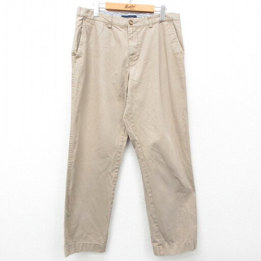 【中古】古着 トミーヒルフィガー TOMMY HILFIGER ブランドパンツ メンズ コットン ベージュ カーキ W34 中古 ボトムス ロング | 春夏 春物 春服 秋冬 秋物 秋服 長ズボン カジュアル メンズファッション ファッション おしゃれ 【中古】古着 トミーヒルフィガー TOMMY HILFIGER ブランドパンツ メンズ コットン ベージュ カーキ W34 中古 ボトムス ロング | 春夏 春物 春服 秋冬 秋物 秋服 長ズボン カジュアル メンズファッション ファッション おしゃれ