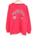 【中古】古着 長袖スウェット メンズ 90年代 90s ジョージア 大きいサイズ 2L LL ビッグシルエット ゆったり ビッグサイズ オーバーサイズ クルーネ...