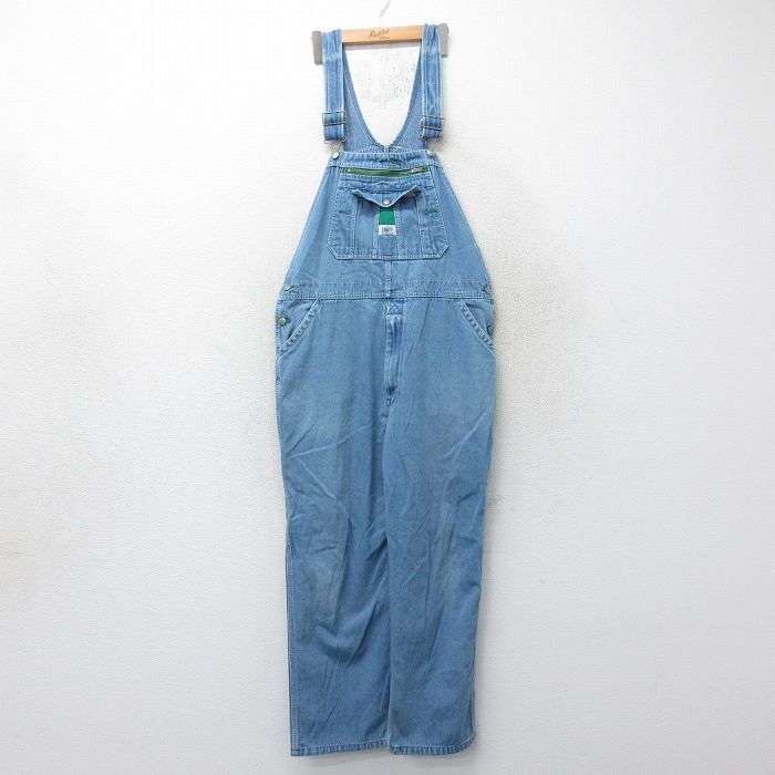【中古】古着 リバティ オーバーオール メンズ コットン 紺 ネイビー デニム W38 中古 ボトムス | 春夏 春物 春服 秋冬 秋物 秋服 長ズボン カジュアル メンズファッション ファッション おしゃれ