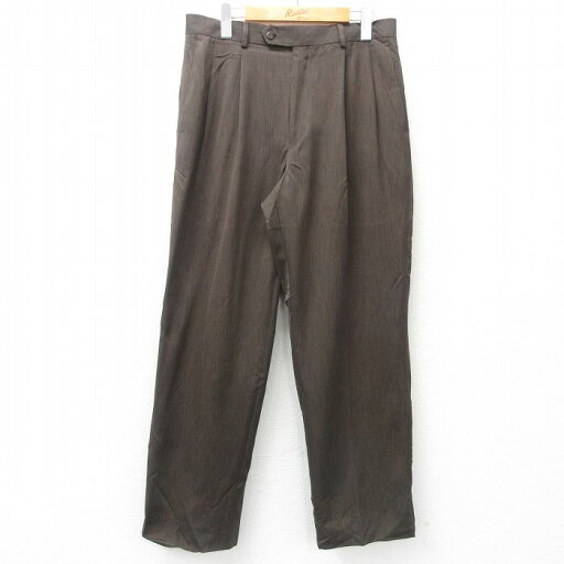 【中古】古着 STAFFORD スラックスパンツ メンズ 濃茶 ブラウン W31 中古 ボトムス ロング | 春夏 春物 春服 秋冬 秋物 秋服 長ズボン カジュアル メンズファッション ファッション おしゃれ 2OF 【中古】古着 STAFFORD スラックスパンツ メンズ 濃茶 ブラウン W31 中古 ボトムス ロング | 春夏 春物 春服 秋冬 秋物 秋服 長ズボン カジュアル メンズファッション ファッション おしゃれ 2OF
