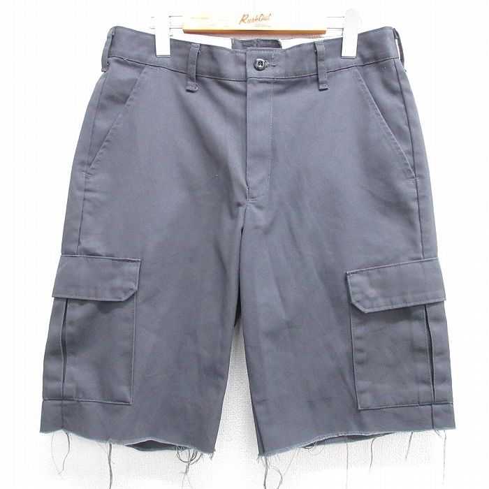 古着 レッドキャップ ショートカーゴパンツ メンズ グレー W32 ワークパンツ カジュアル ストリート アメカジ きれいめ ヴィンテージ レトロ オールド