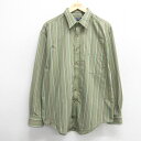 【中古】古着 ピューリタン 長袖シャツ メンズ 00年代 00s 緑 グリーン Lサイズ 中古 トップス | 春夏 春物 春服 秋冬 秋物 秋服 カジュアルシャツ メンズファッション 長袖シャツ おしゃれ カジュアル(4)