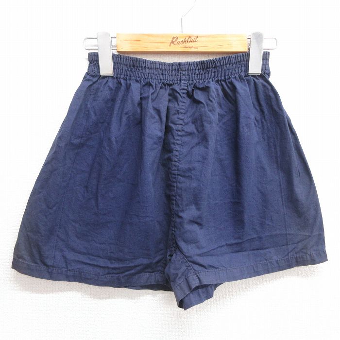 【中古】古着 ビンテージ ヴィンテージ ミリタリー ショート イージーパンツ ショーツ メンズ 60年代 60s WEST POINT 紺 ネイビー 【spe】 W26 中古 ボトムス 短パン ショーパン | 春夏 春物 春服 夏物 夏服 半ズボン カジュアル メンズファッション ファッション 5OF