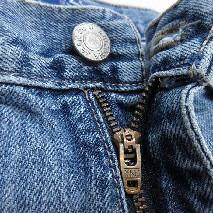 【中古】古着 アリゾナジーンズ ショートパンツ ショーツ メンズ ヒゲ コットン 紺 ネイビー デニム W33 中古 ボトムス 短パン ショーパン ハーフ | 春夏 春物 春服 夏物 夏服 半ズボン カジュアル メンズファッション ファッション おしゃれ 5OF