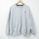 【中古】古着 チャンピオン Champion 長袖スウェット メンズ ワンポイントロゴ 大きいサイズ 2L LL ビッグシルエット ゆったり ビッグサイズ オー...