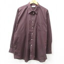 【中古】古着 ピエールカルダン pierre cardin 長袖 ブランドシャツ メンズ 90年代 90s 大きいサイズ 2L LL ビッグシルエット ゆったり ビッグサイズ オーバーサイズ ロング丈 紫系 パープル XLサイズ 中古 トップス | 春夏 春物 春服 秋冬 秋物 秋服 カジュアル(4)