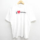 【中古】古着 半袖Tシャツ メンズ バハマ コットン クルーネック 丸首 白 ホワイト XLサイズ 中古 | 春夏 夏物 夏服 メンズファッション カットソー ティーシャツ ティシャツ メンズTシャツ 半袖Tシャツ 半袖ティーシャツ カジュアルTシャツ おしゃれ カジュアル