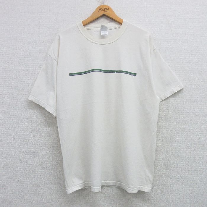 樂天商城 - 【中古】古着 半袖 ビンテージ ヴィンテージTシャツ メンズ 00年代 00s ケープコッド 大きいサイズ 2L LL ビッグシルエット ゆったり ビッグサイズ オーバーサイズ コットン クルーネック 丸首 白 ホワイト XLサイズ 中古 | 春夏 夏物 夏服 ヴィンテージTシャツ