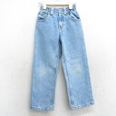 【中古】古着 ギャップ GAP ジーンズ キッズ ボーイズ 子供服 コットン 薄紺 ネイビー デニム | 春夏 春物 春服 秋冬 秋物 秋服 女の子 子ども服 こども服 カジュアル ファッション おしゃれ かわいい