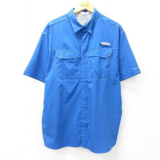【中古】古着 コロンビア COLUMBIA 半袖 フィッシングシャツ メンズ PFG 大きいサイズ 2L LL ビッグシルエット ゆったり ビッグサイズ オーバーサイズ 青 ブルー 内側メッシュ XLサイズ 中古 トップス | 春夏 春物 春服 夏物 夏服 カジュアルシャツ メンズファッ 【中古】古着 コロンビア COLUMBIA 半袖 フィッシングシャツ メンズ PFG 大きいサイズ 2L LL ビッグシルエット ゆったり ビッグサイズ オーバーサイズ 青 ブルー 内側メッシュ XLサイズ 中古 トップス | 春夏 春物 春服 夏物 夏服 カジュアルシャツ メンズファッ