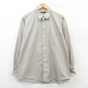 【中古】古着 長袖シャツ メンズ コットン グレー他 ストライプ XLサイズ 中古 トップス | 春夏 春物 春服 秋冬 秋物 秋服 カジュアルシャツ メンズファッション 長袖シャツ おしゃれ カジュアル(4)