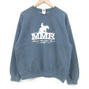 【中古】古着 長袖スウェット メンズ 00年代 00s MMR クルーネック 丸首 濃グレー 霜降り Lサイズ 中古 スエット トレーナー トップス | 春夏 ...