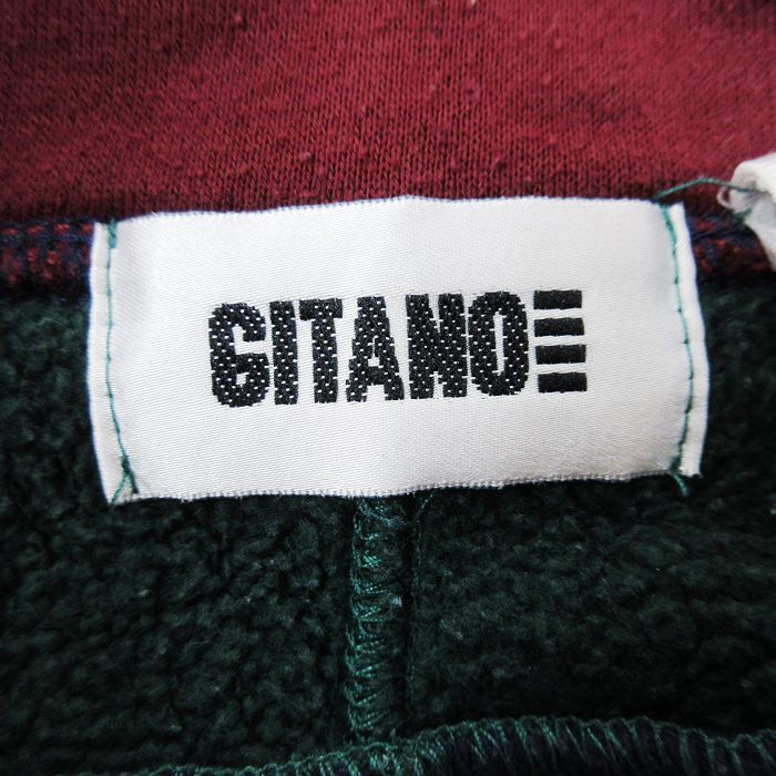 【中古】古着 ギタノ GITANO 長袖 ハーフジップスウェット メンズ 90年代 90s 無地 マルチカラー 大きいサイズ 2L LL ビッグシルエット ゆったり ビッグサイズ オーバーサイズ ラグラン 紺他 ネイビー 【spe】 XLサイズ 中古 スエット トレーナー トップス | 春夏 5OF