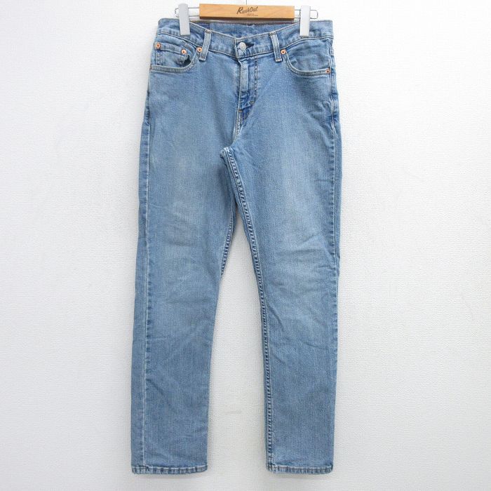 【中古】古着 リーバイス Levis 511 ジーンズ メンズ 薄紺 ネイビー デニム W31 中古 ボトムス ジーパン Gパン ロングパンツ | 春夏 春物 春服 秋冬 秋物 秋服 長ズボン カジュアル メンズファッション ファッション おしゃれ